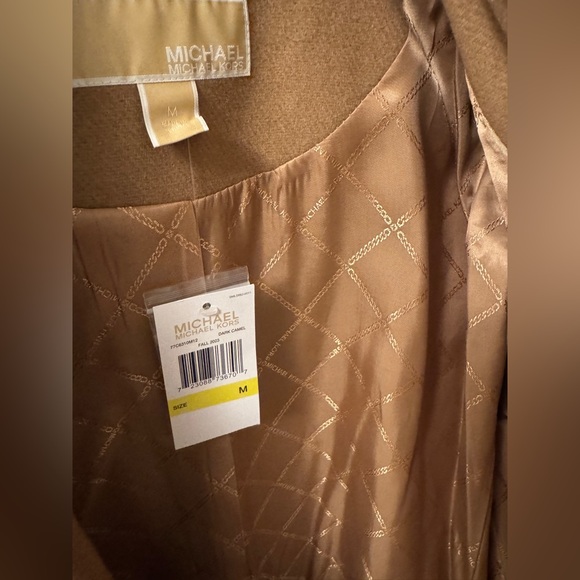 Michael Kors Tan Wool Trench Coat - Picture 2 of 6